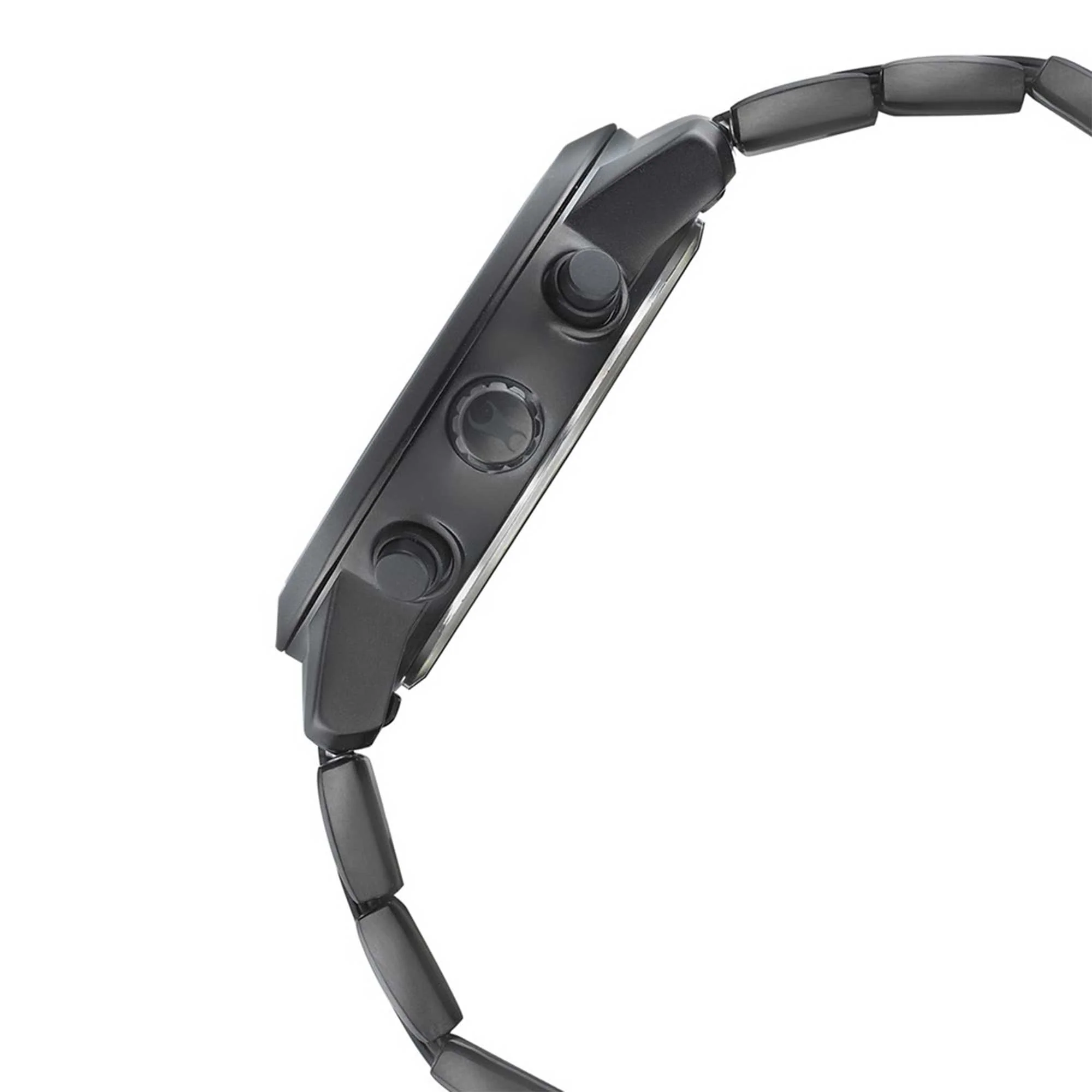 Fastrack Go Skate Quartz Multifunction Black Dial Stainless Steel Strap Watch for Guys - Image 3