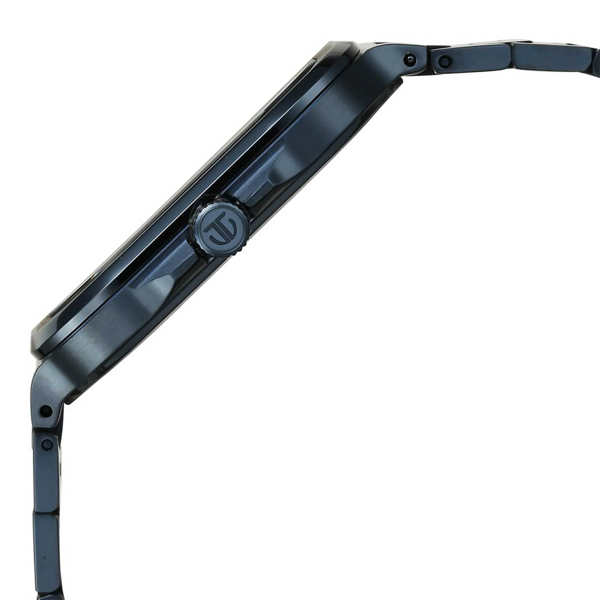 Titan Classique Slim Square Quartz Analog with Date Blue Dial Blue Stainless Steel Strap Watch For Men - Image 4