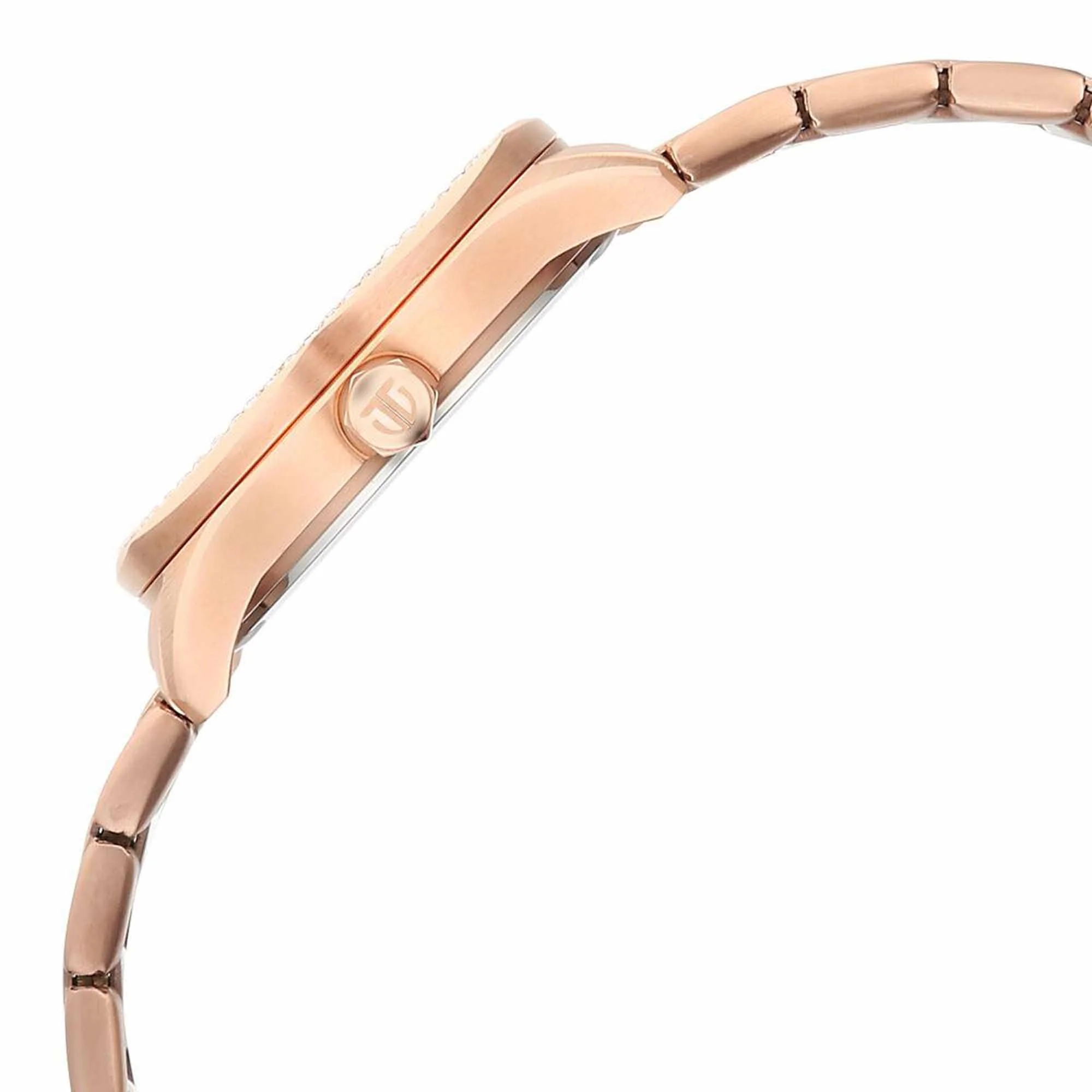 Titan Glamour Quartz Analog with Date Silver Dial Rose Gold Stainless Steel Strap Watch For Women - Image 5