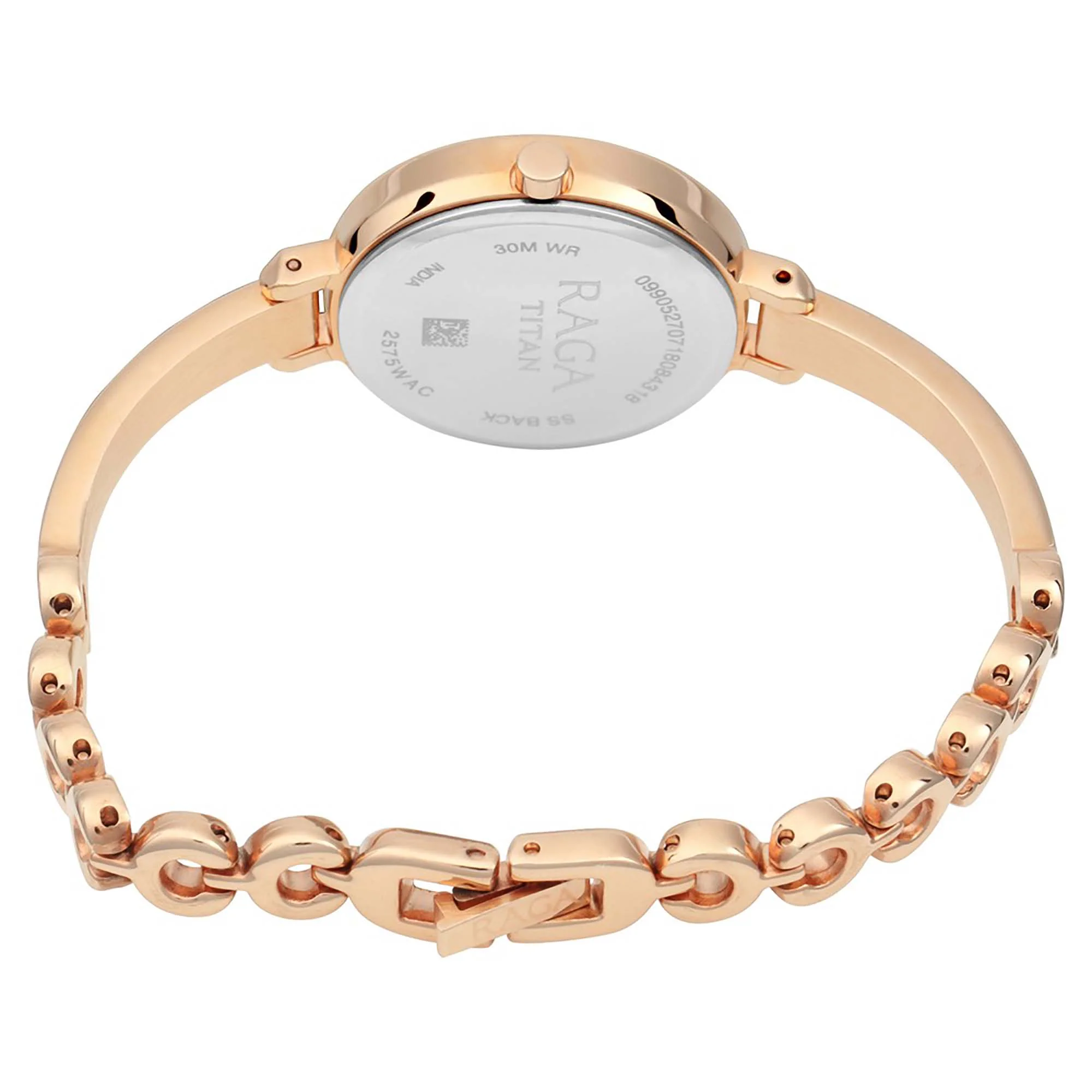 Titan Quartz Analog Blue Dial Metal Strap Watch for Women - Image 4