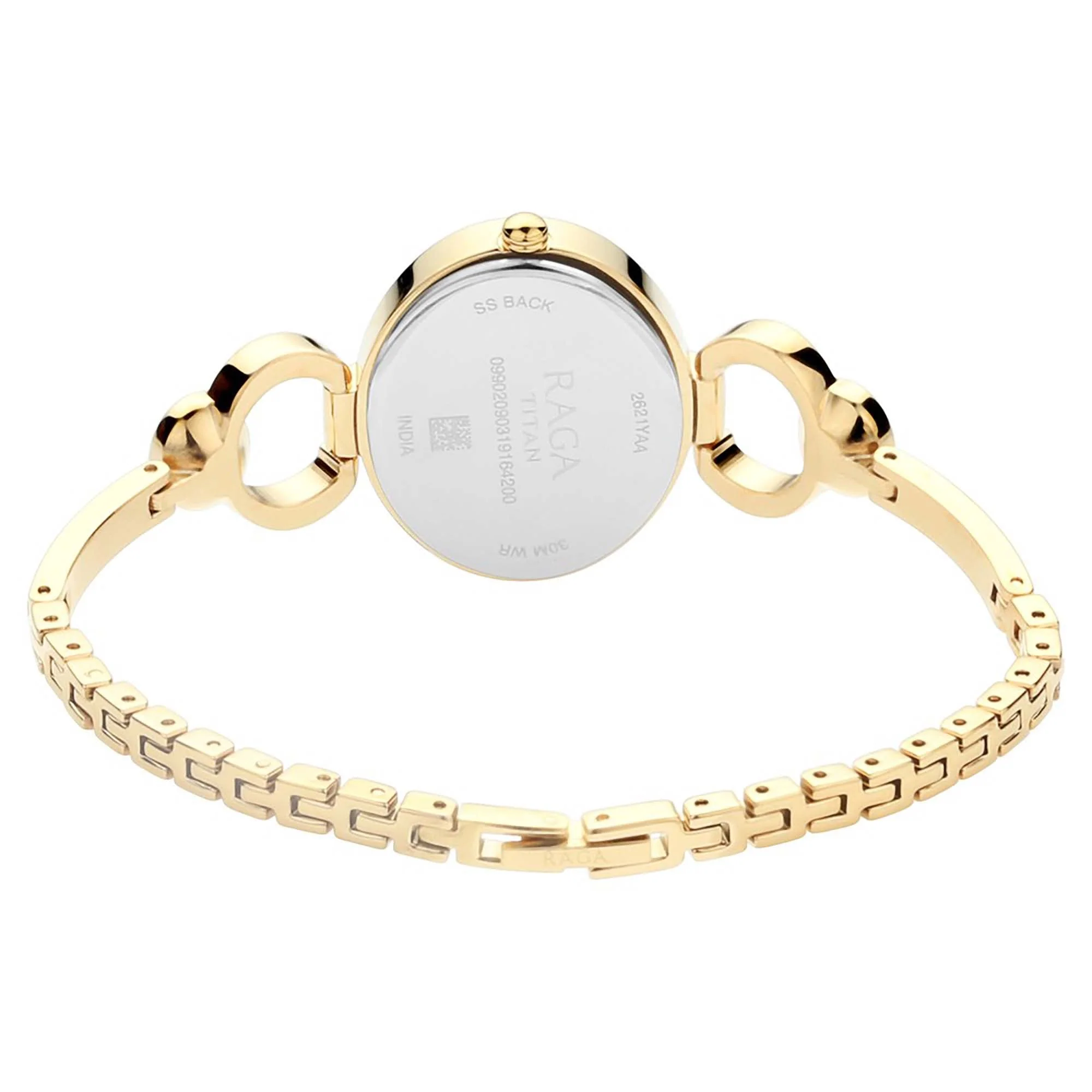 Titan Raga Viva Champagne Dial Analog with Day and Date Metal Strap watch for Women - Image 4