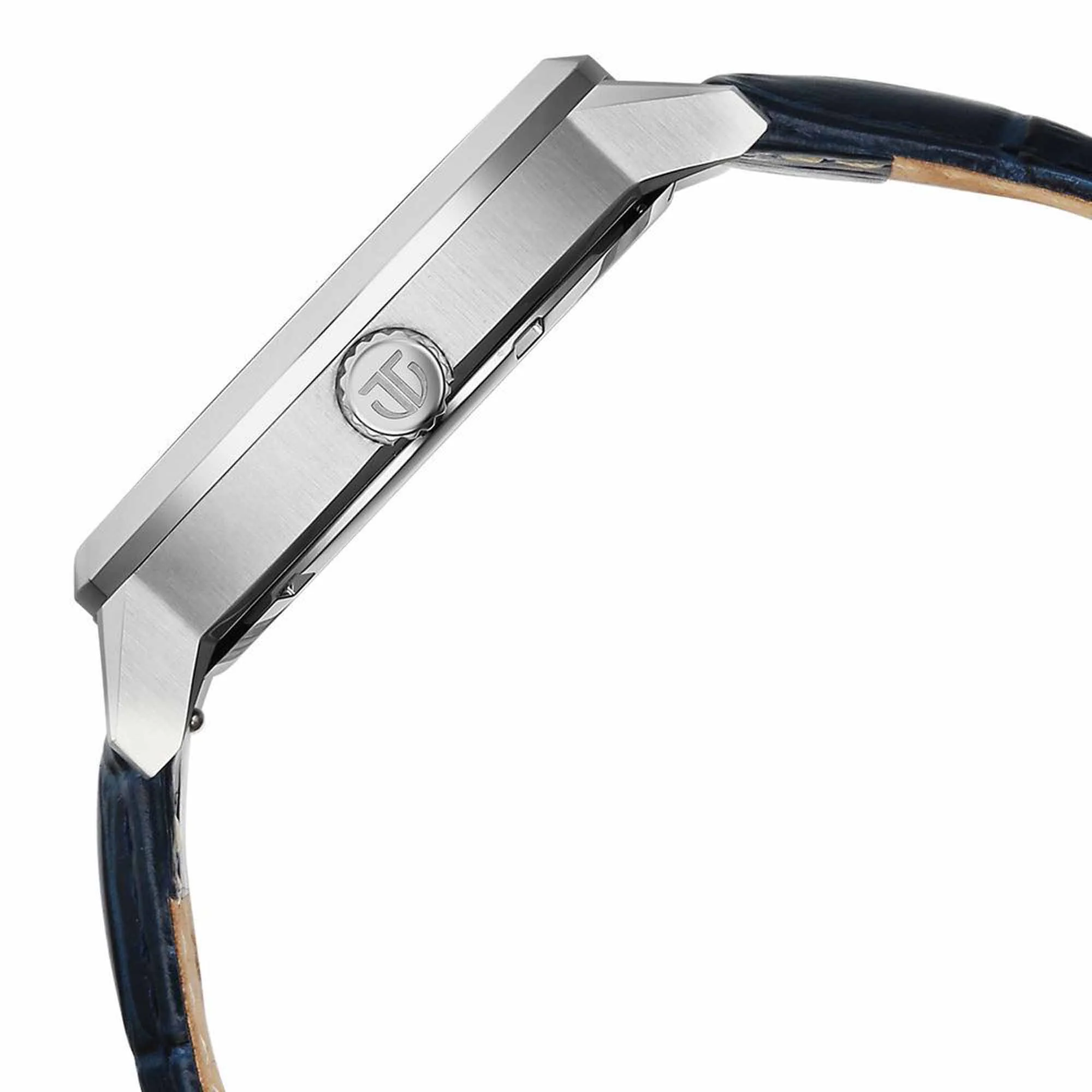 Titan Regalia Arc Analog with Day Date Second Subdial and Blue Dial Blue Leather Strap Watch for Men - Image 5