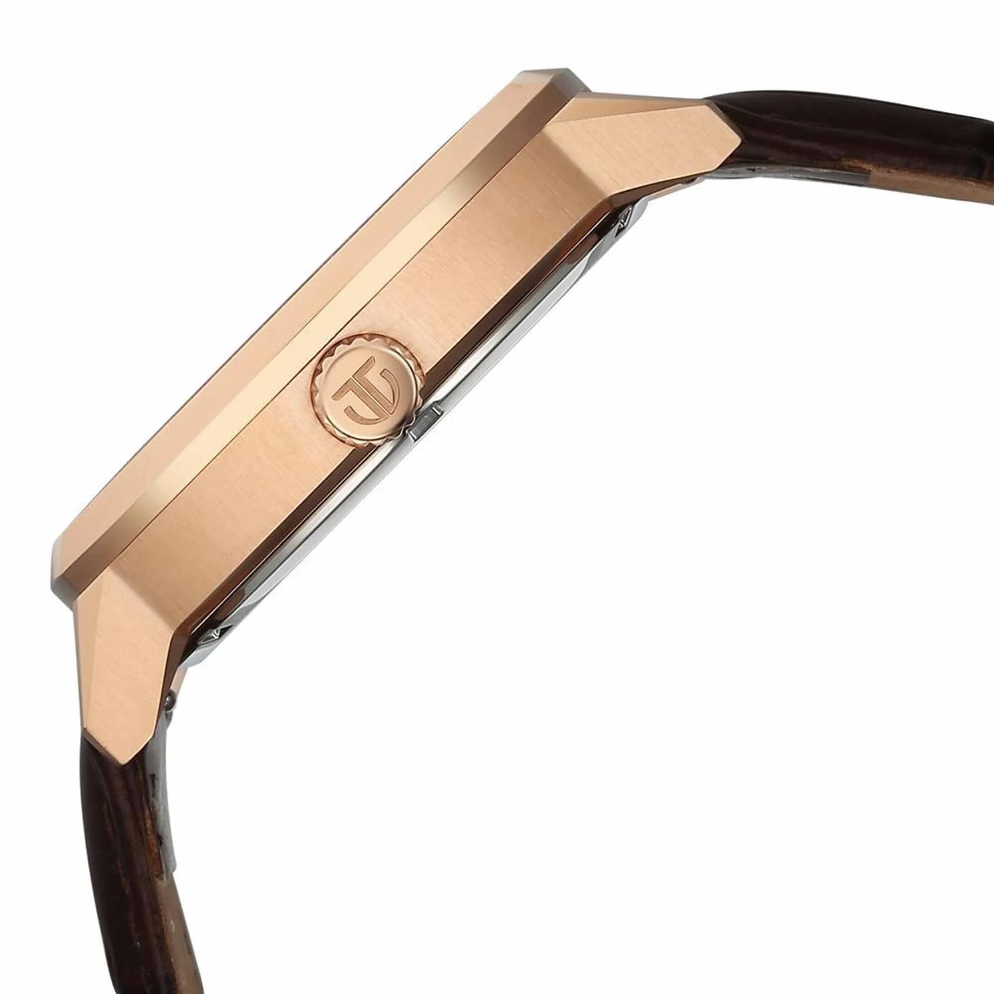 Titan Regalia Arc Analog with Day Date Second Subdial and Silver Dial Brown Leather Strap Watch for Men - Image 5