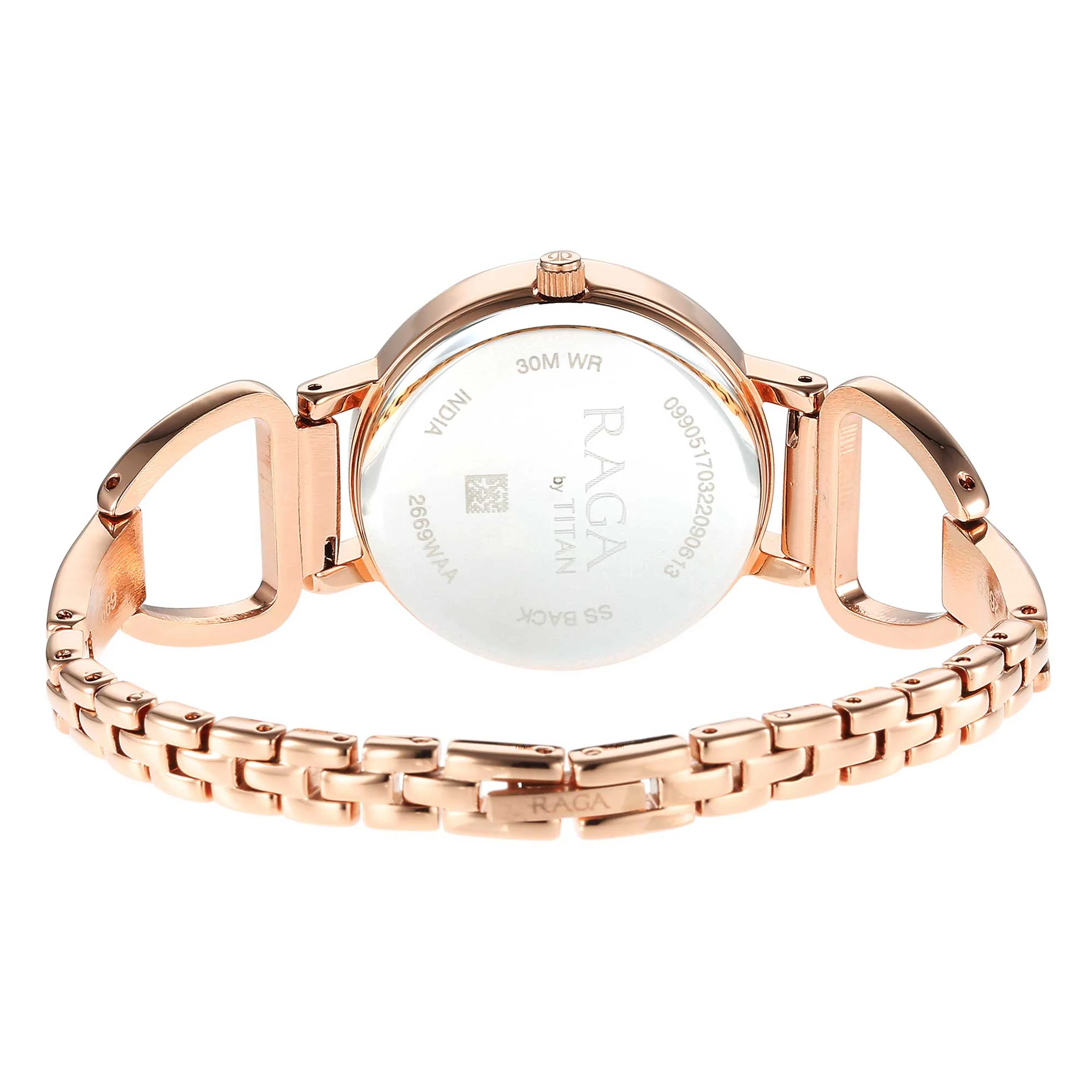 Titan Rose Gold Dial Quartz Analog with Date Watch for Women - Image 6