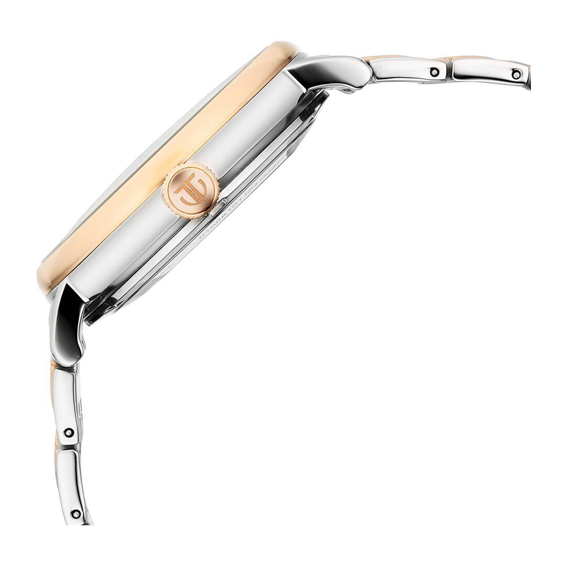 Titan Yin Yang Skeletal Automatic Analog with White Dial Silver and Rose Gold Stainless Steel Strap Watch for Men - Image 4