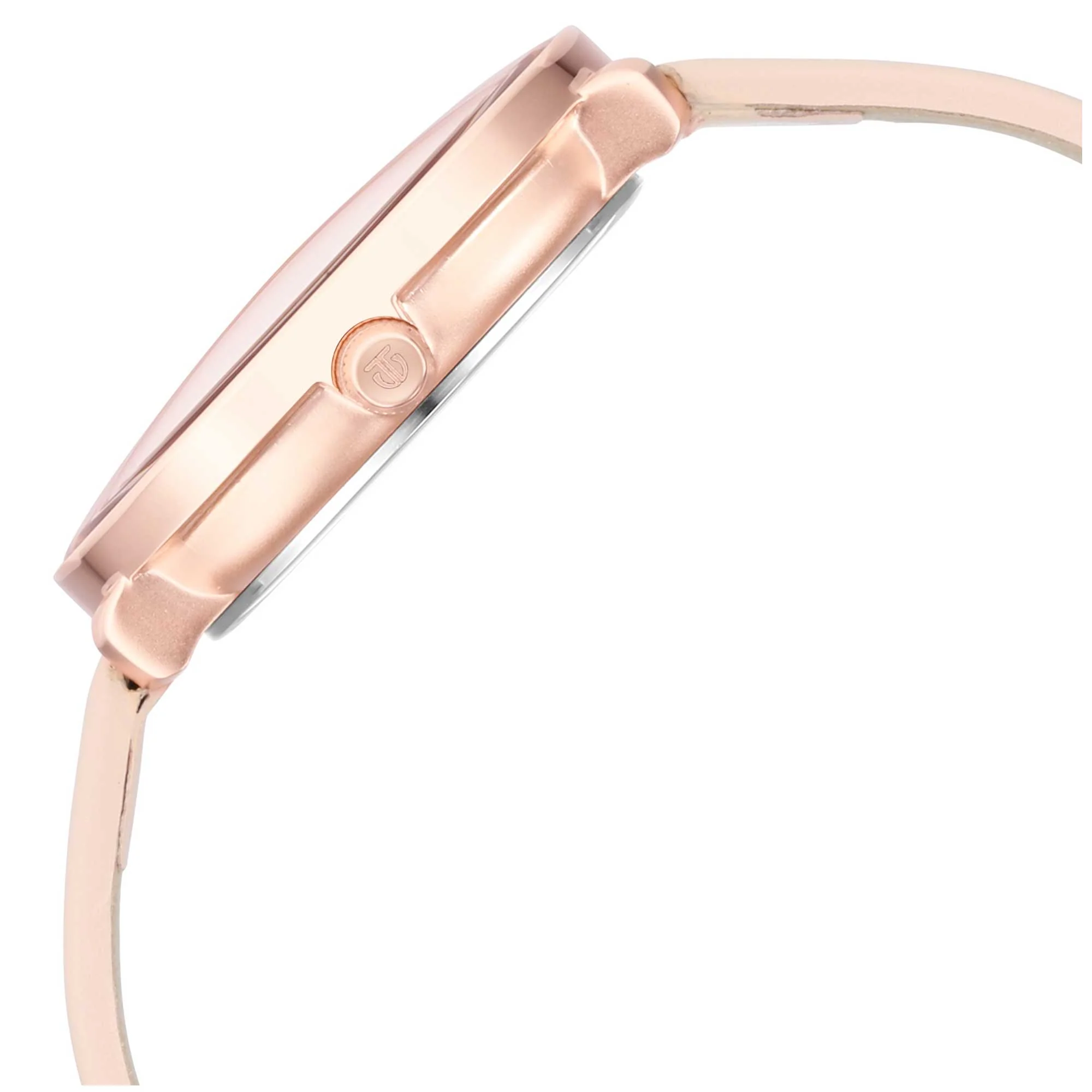 Titan Women's Svelte Rose gold: Multi-Function Watch with Leather Strap - Image 3